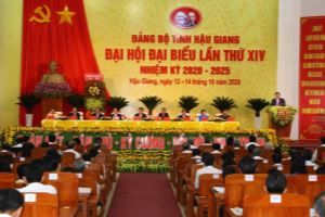 14th Hau Giang Provincial Party Congress ends successfully