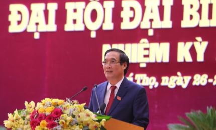 Bui Minh Chau re-elected Secretary of Phu Tho Provincial Party Committee