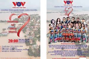 Fund-raising performance for flood-affected people in central Vietnam