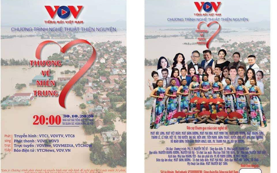 Fund-raising performance for flood-affected people in central Vietnam (Source: nhandan.com.vn)
