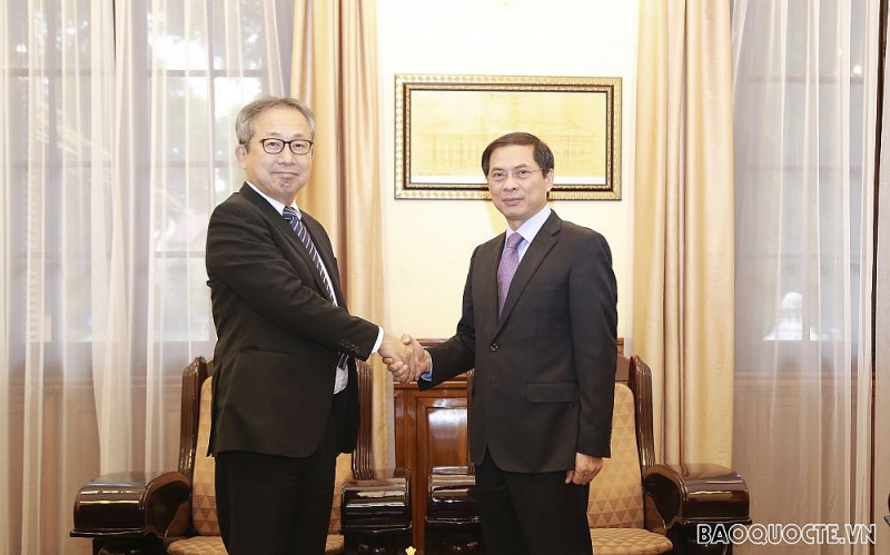 Standing Deputy Minister of Foreign Affairs Bui Thanh Son received Japanese Ambassador to Vietnam Yamada Takio vuwaf