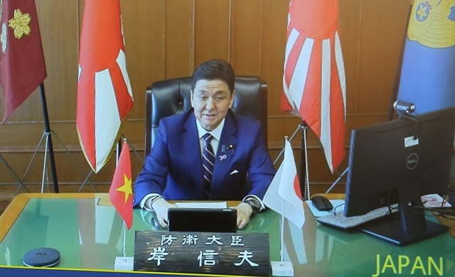 Japanese Minister of National Defense Kishi Nobuo  (Photo by Hong Pha)
