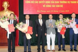 Hai Phong appoints many members of Party Committee