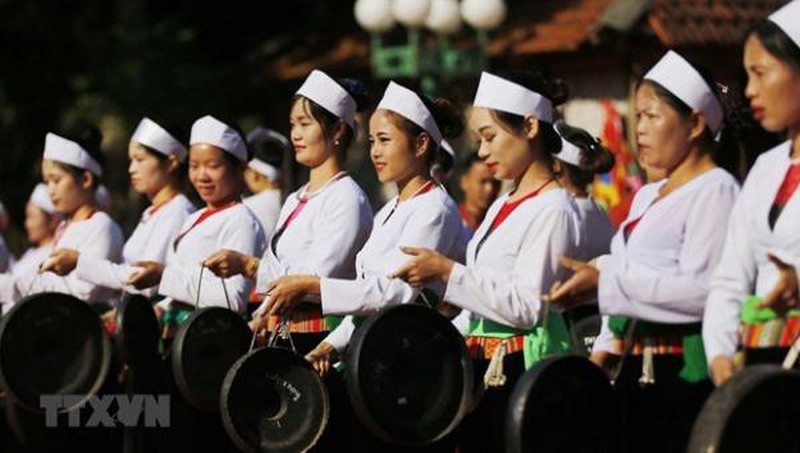 Gong performance by Muong ethnic group (Source: VNA)