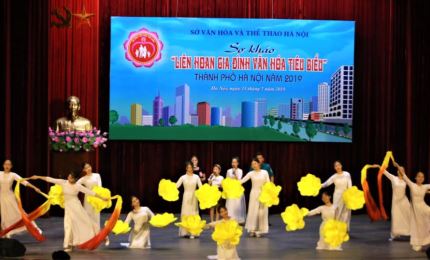 Hanoi strives for 86% of families to achieve and maintain the title of culture in 2021