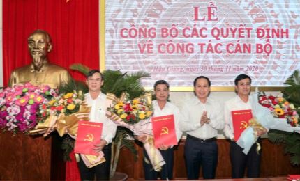 Hau Giang province announces decisions on personnel