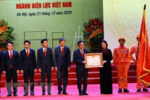 EVN receives “Labour Hero in Renewal Period” title