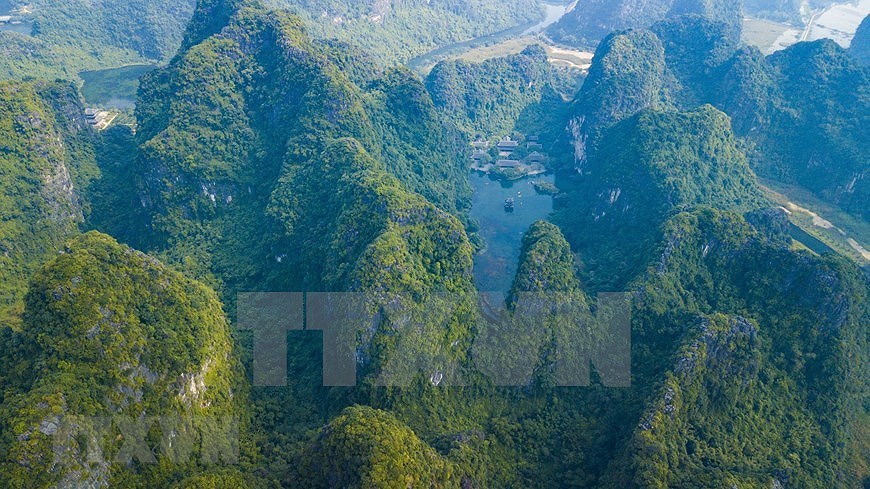 Trang An Scenic Landscape complex covers an area of over 2,000 hectares (Photo: VNA)