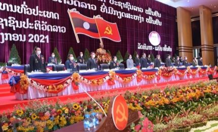 Congratulatory message to Central Committee of the Lao Front for National Construction