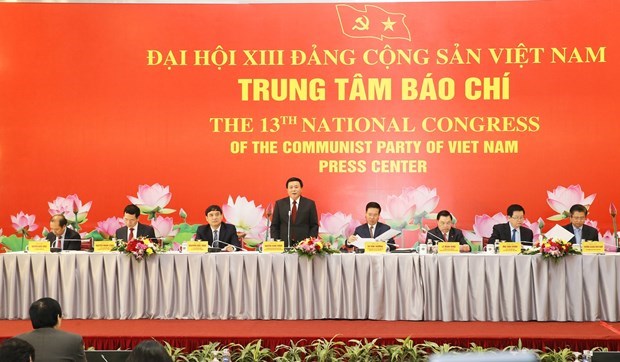 Nguyen Xuan Thang, Secretary of the Party Central Committee, Director of the Ho Chi Minh National Academy of Politics, and head of the Party Central Committee’s Theory Council, addresses at the press conference on January 22 (Photo: VNA)