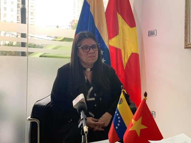 Venezuelan Ambassador to Vietnam Tatiana Josefina Pugh Moreno (Photo: VNA)