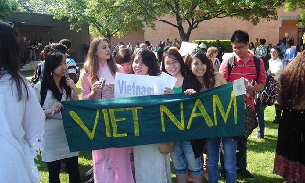 Vietnamese students in the US (Photo: baoquocte.vn)