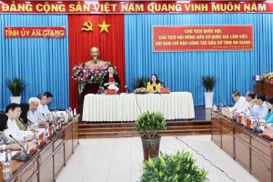 NA Chairwoman works with An Giang on election preparations