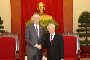 Party General Secretary Nguyen Phu Trong lauds US ambassador’s contributions to Vietnam-US ties