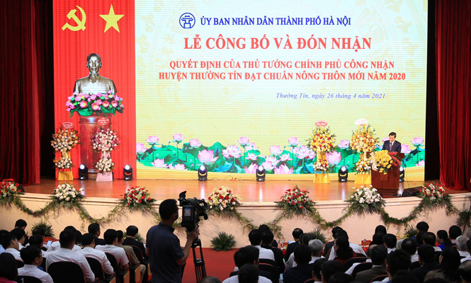 At the ceremony (Photo: hanoimoi.com.vn)