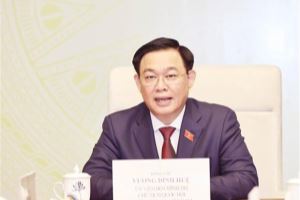 Top legislator holds phone talks with Lao counterpart