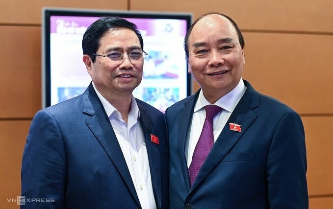 Two Vietnamese leaders (Photo: vnexpress.net)