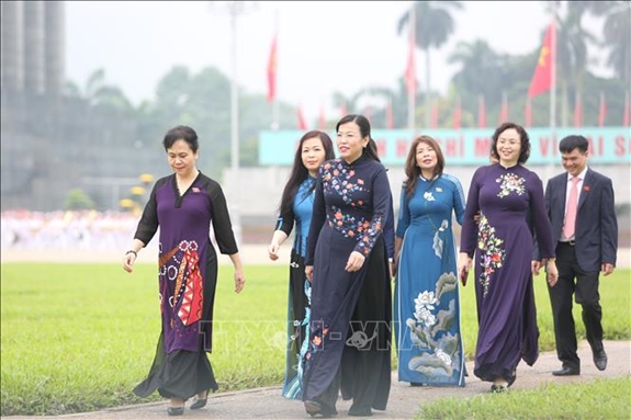 Female National Assembly deputies (Photo: VNA)