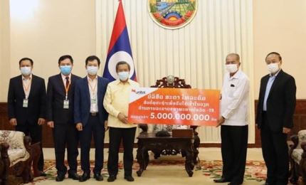 More than LAK101 million donated to support Laos’ COVID-19 prevention