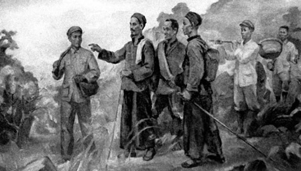 After the 30-year journey to seek a path to national liberation, Nguyen Ai Quoc arrives in Pac Bo, Cao Bang province, on January 28, 1941 to directly lead the revolution in Vietnam (Source: VNA)